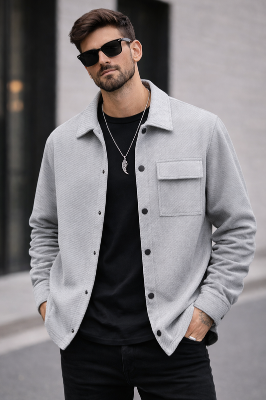 Urban Luxe Overshirt Jacket – Premium Casual Layer