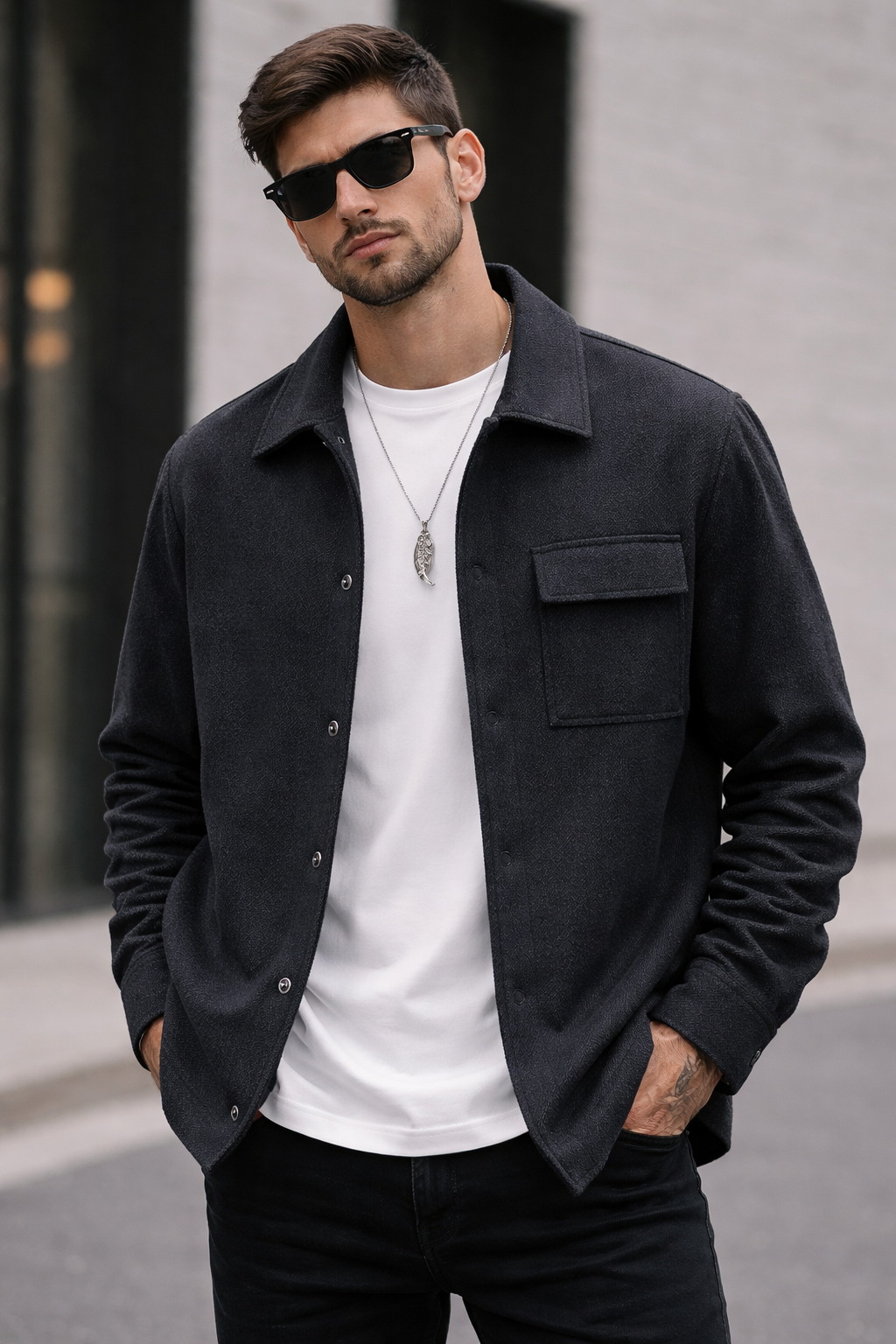 Urban Luxe Overshirt Jacket – Premium Casual Layer