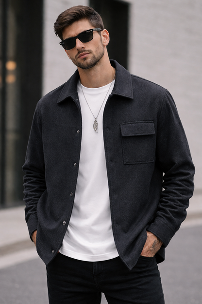 Urban Luxe Overshirt Jacket – Premium Casual Layer