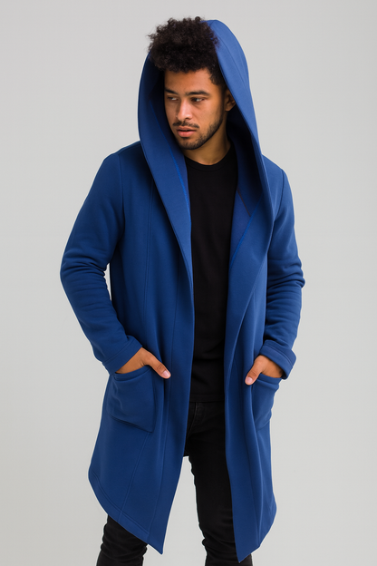 Fashion Hoodie Leisure Long Men Jacket Long Sleeve Cloak Coats