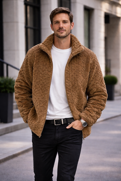 Fleece Padded Men's Warm Jacket