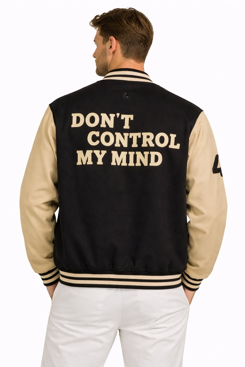 Men’s Varsity Brown Jacket – Premium Letterman College Style Bomber with Embroidery