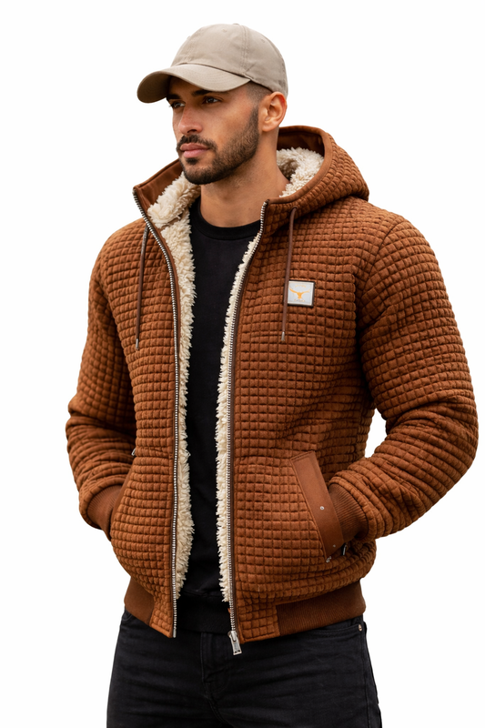 Sherpa Quilted Hooded Jacket