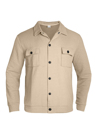 Jacquard Check Knit Shirt