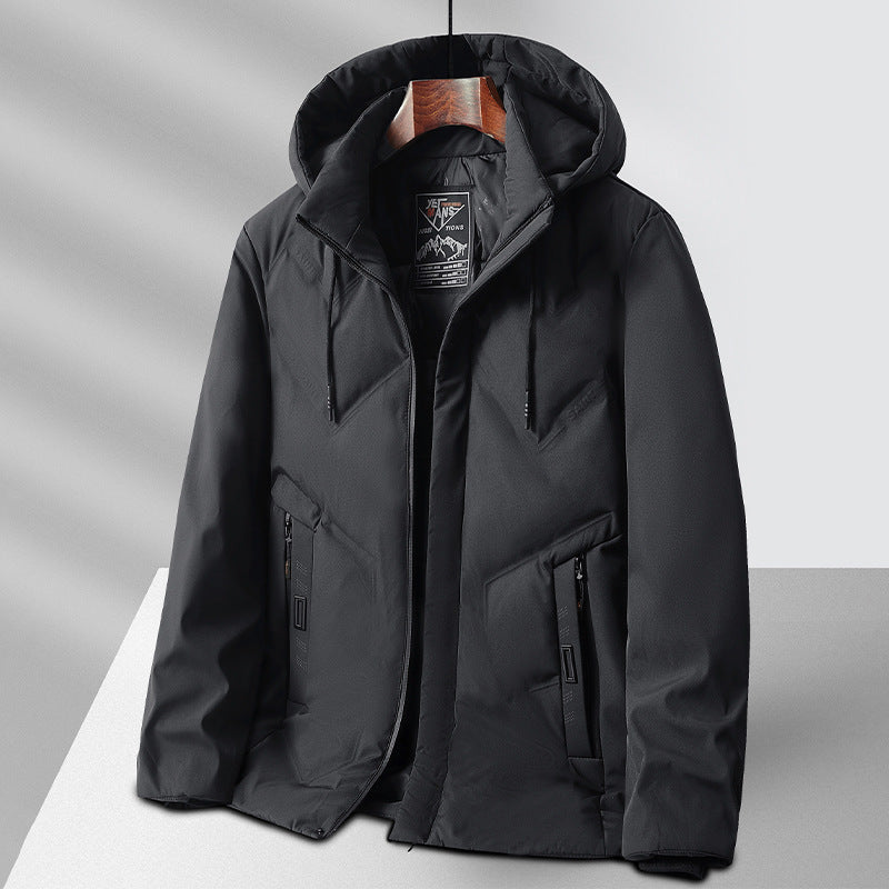 Fleece-Lined Winter Cotton Coat