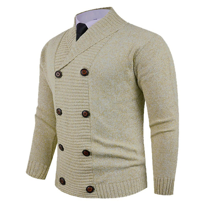 Men's Stylish Double-breasted Cardigan