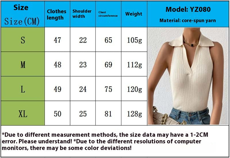 Chic Ribbed Collar Knit Top