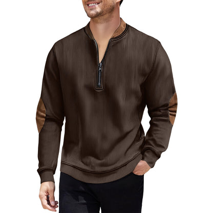 Men's Casual Jacket Pullover Zip-up Shirt