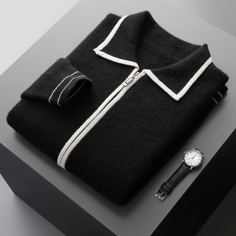 Woolen Open-Front Cardigan