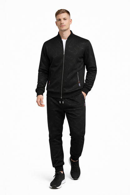 Men’s Thermal Fleece Baseball Tracksuit Set – Premium Street Fit