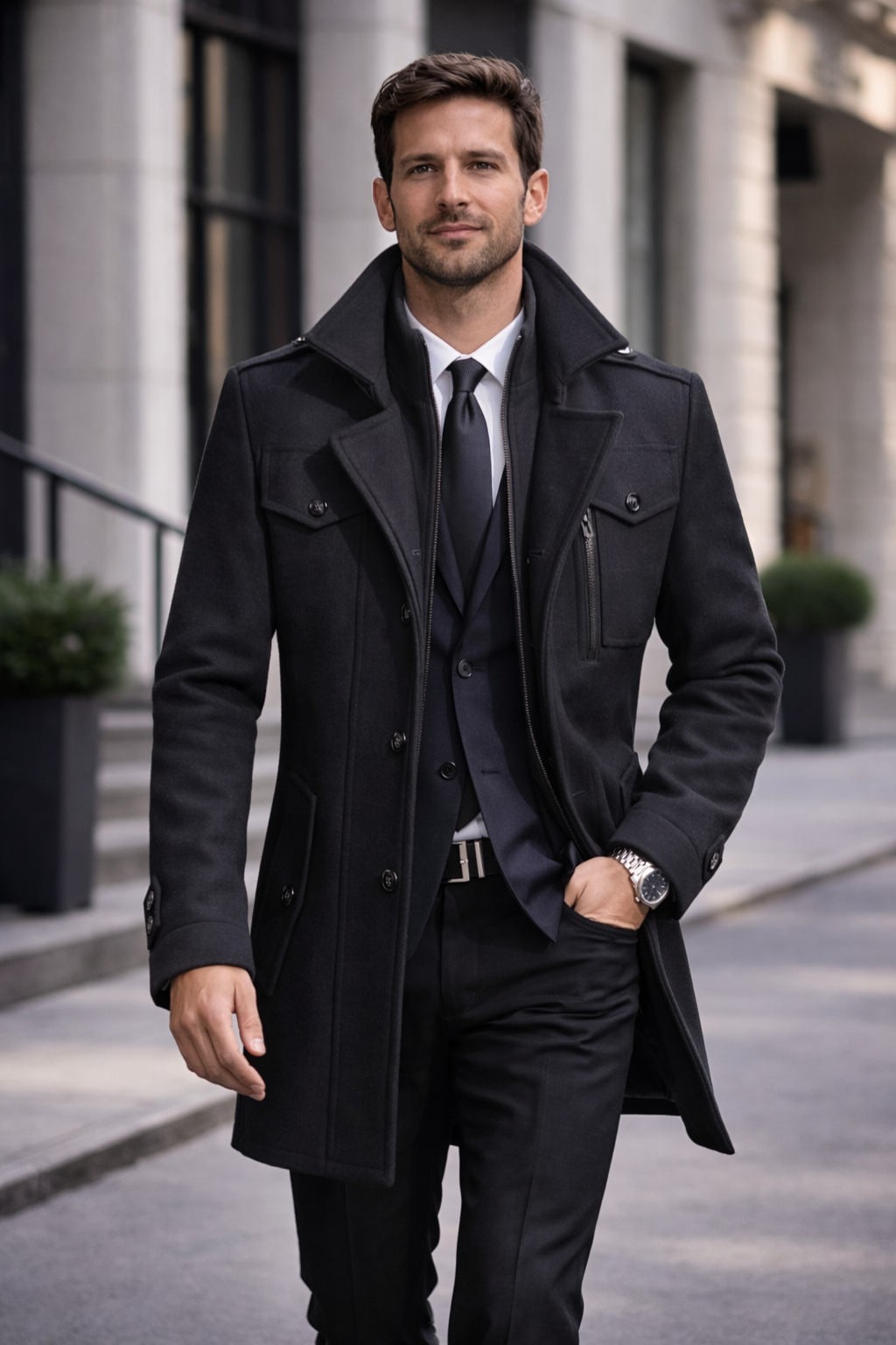 Heritage Stand Trench Collar Coat