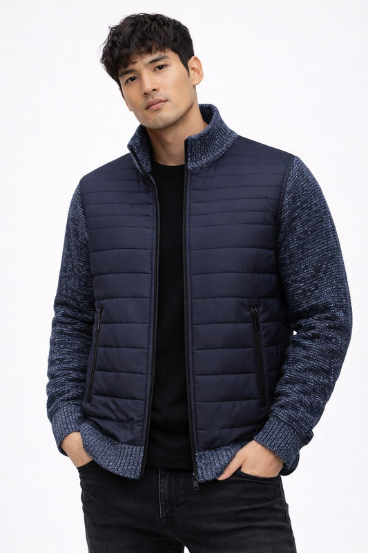Hybrid Quilted Knit Jacket