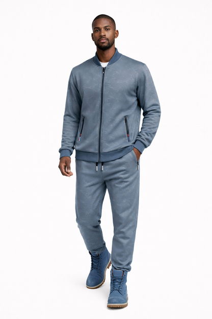 Men’s Thermal Fleece Baseball Tracksuit Set – Premium Street Fit