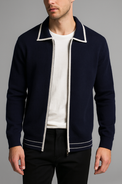 Woolen Open-Front Cardigan