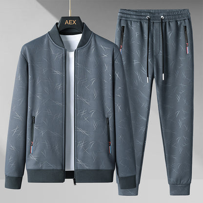 Men’s Thermal Fleece Baseball Tracksuit Set – Premium Street Fit