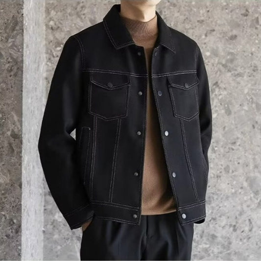 Spring And Autumn New Polo Collar Loose Short Work Clothes