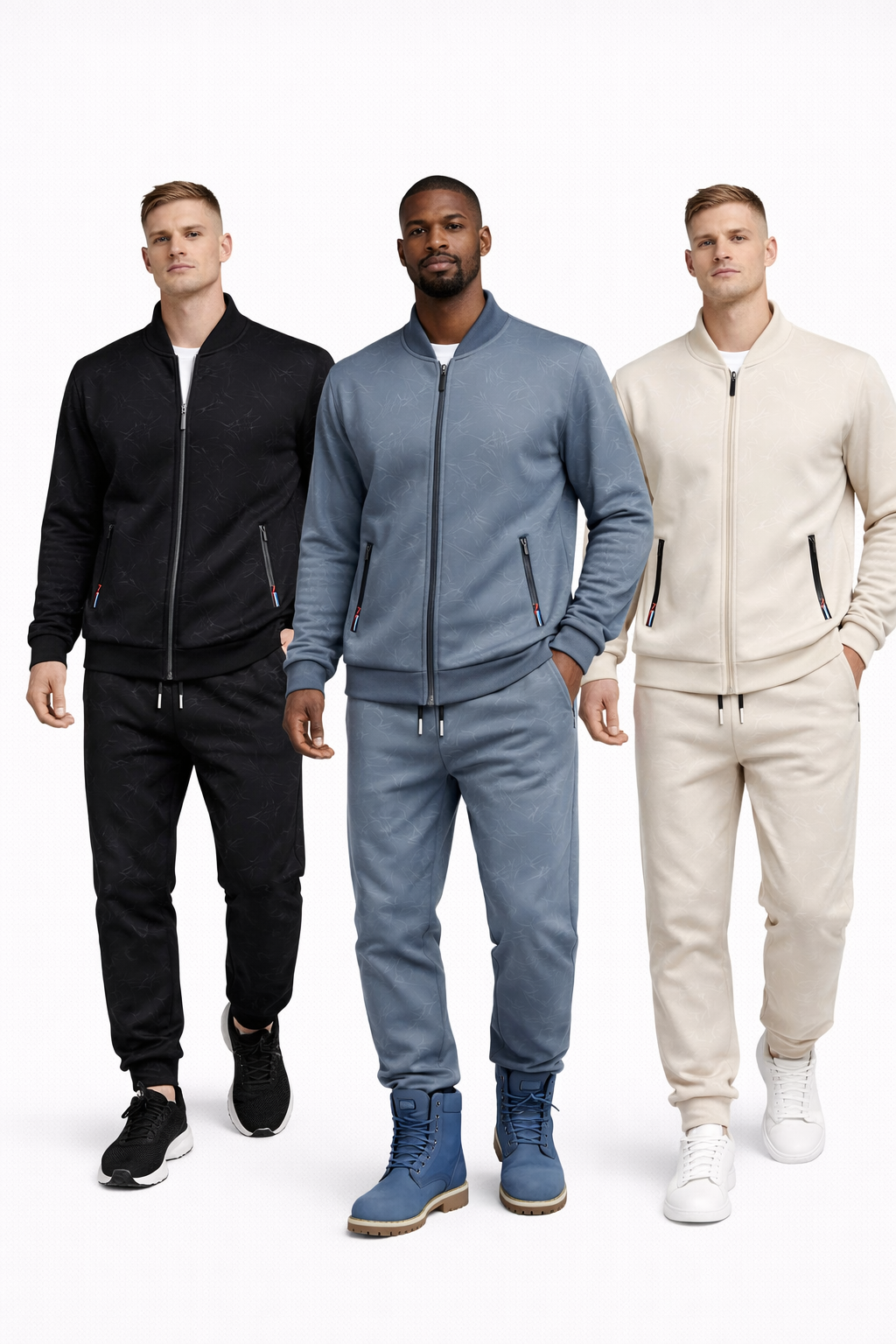Men’s Thermal Fleece Baseball Tracksuit Set – Premium Street Fit