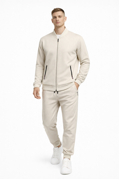 Men’s Thermal Fleece Baseball Tracksuit Set – Premium Street Fit