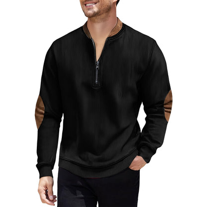 Men's Casual Jacket Pullover Zip-up Shirt