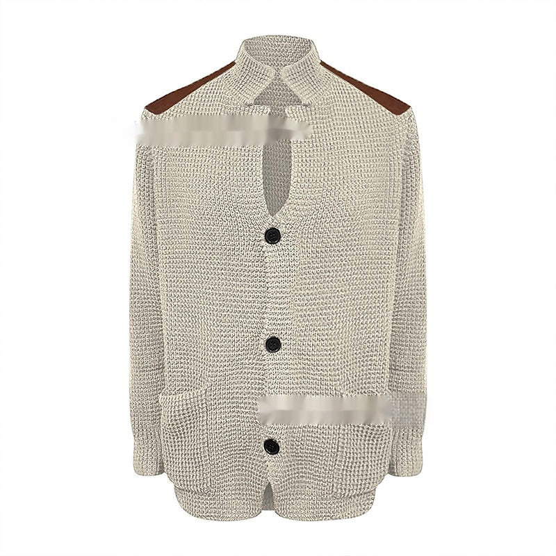 Men's Fashion Personality Retro Casual PU Jacket