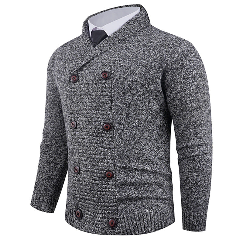 Men's Stylish Double-breasted Cardigan