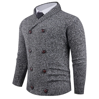 Men's Stylish Double-breasted Cardigan
