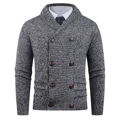Men's Stylish Double-breasted Cardigan