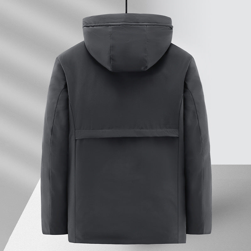 Fleece-Lined Winter Cotton Coat