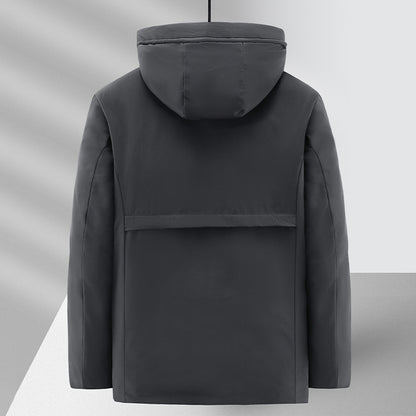 Fleece-Lined Winter Cotton Coat