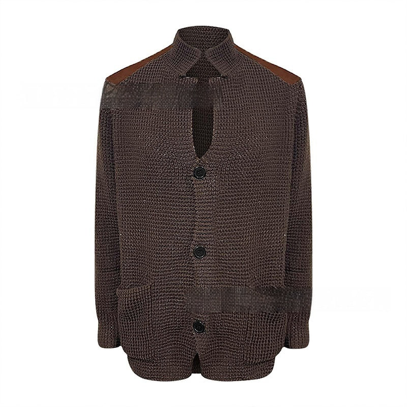 Men's Fashion Personality Retro Casual PU Jacket