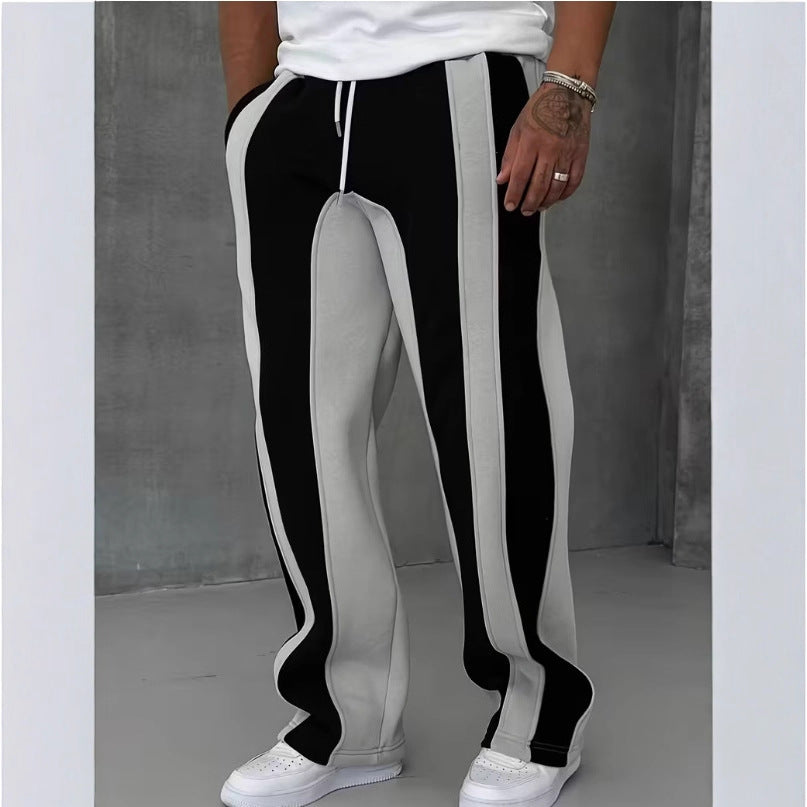 Monochrome Stripe Track Pants