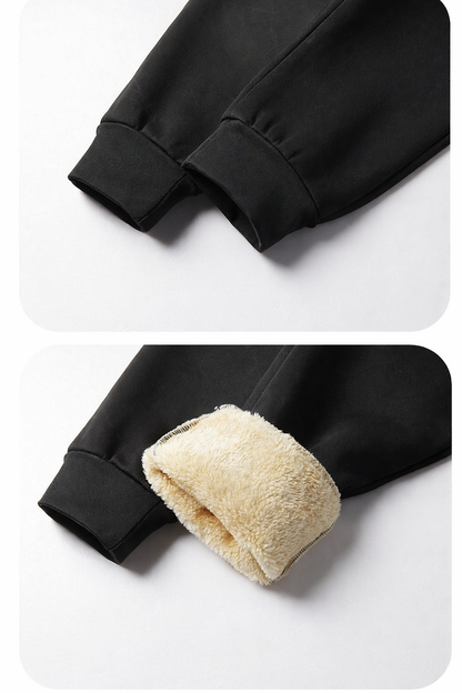 Men’s Thermal Fleece Baseball Tracksuit Set – Premium Street Fit