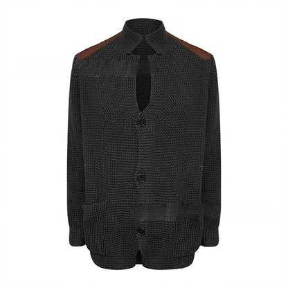 Men's Fashion Personality Retro Casual PU Jacket