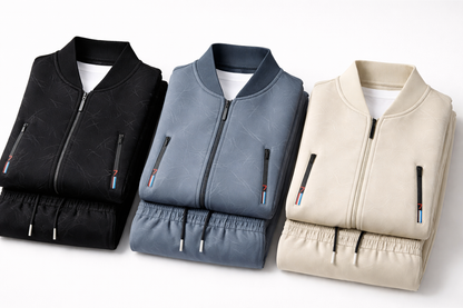 Men’s Thermal Fleece Baseball Tracksuit Set – Premium Street Fit
