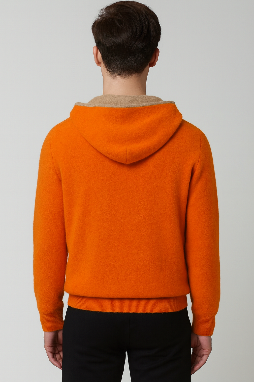 Ribbed Zip Hoodie Cardigan