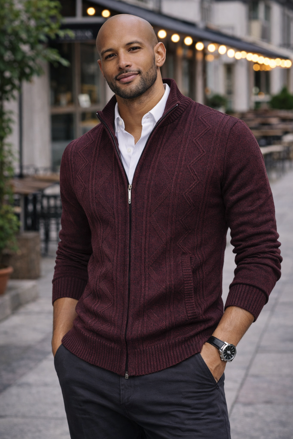 Zip Knit Cardigan