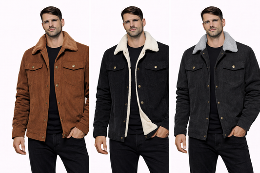 Sherpa-Lined Corduroy Trucker Jacket