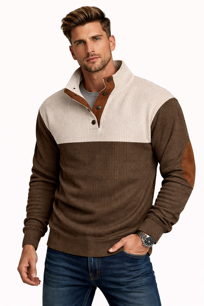 Spring And Autumn New Men's Stand-up Base Shirt Casual Sports Pullover