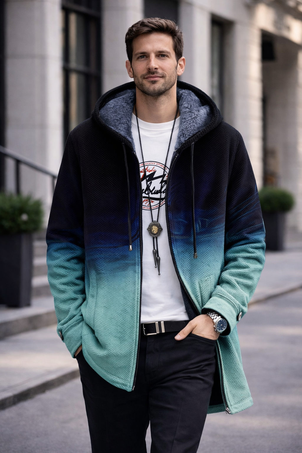 All-Over Print Zip Jacket