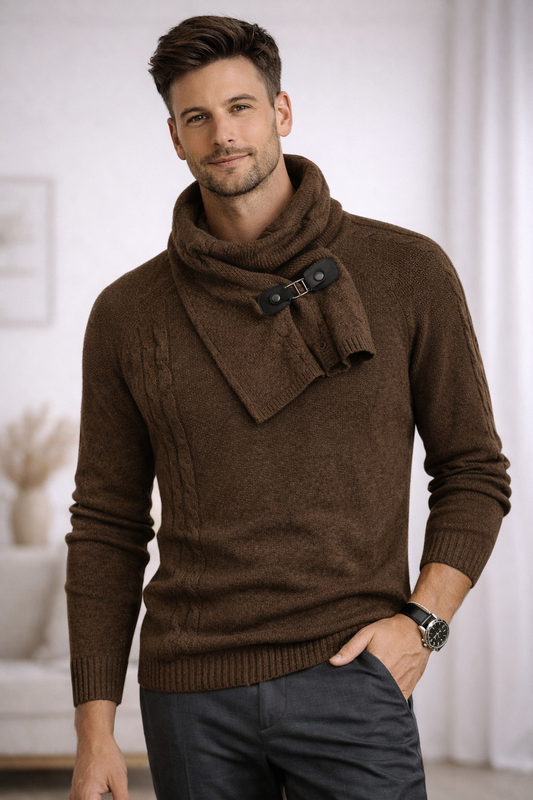 Round Neck Knitted Sweater