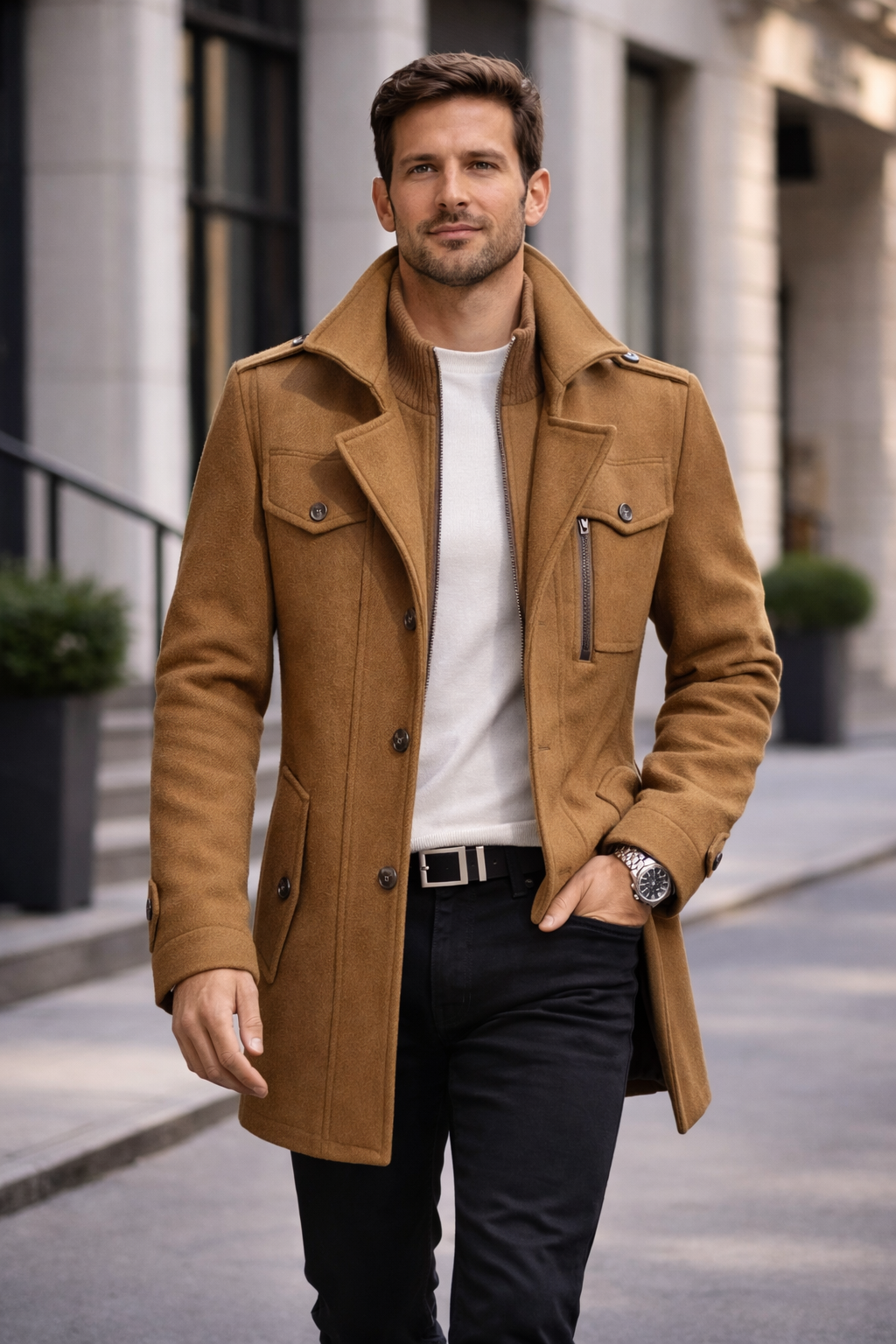 Heritage Stand Trench Collar Coat